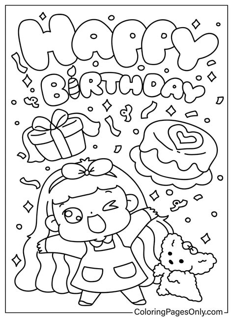 Coloring Pages Happy Birthday
