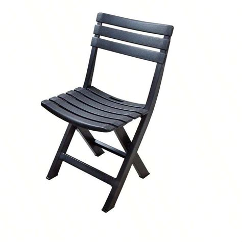 Black Plastic Folding Chair - Resistance Of Up To 110kg For Versatility ...