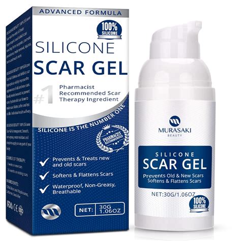 Amazon.com : 100% Silicone Scar Gel Scar Cream - Advanced Scar Gel for ...