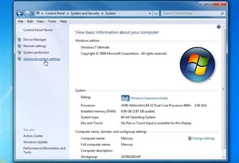 View Advanced System Settings Default 的图像结果