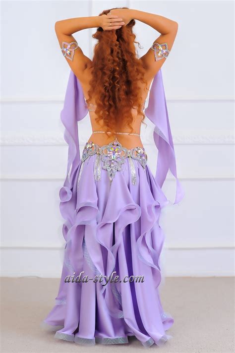 Purple Belly Dancing costumes - Aida Style