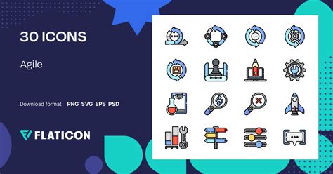 Agile Icon Pack | Lineal color | 30 .SVG Icons