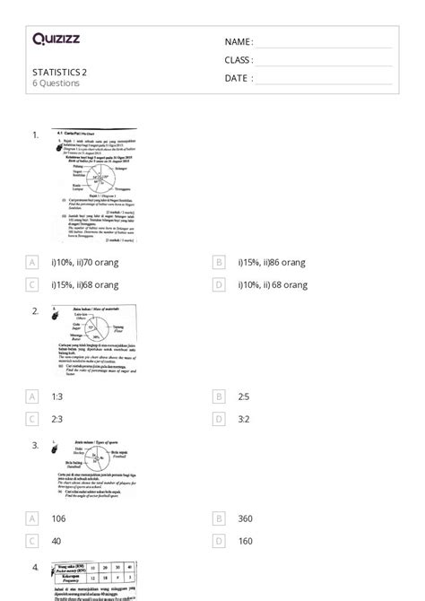 50+ Statistics worksheets for 4th Class on Quizizz | Free & Printable