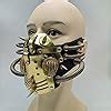 Buy Ubauta Steampunk Leather Mask Cosplay Mask Punk Rivet Masquerade ...