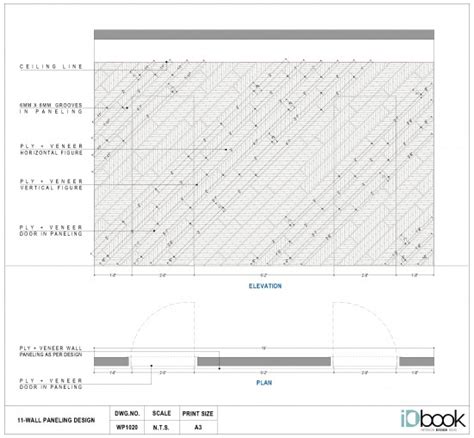 Diagonal Wall Paneling