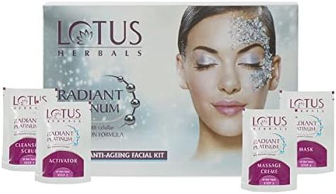 Lotus Radiant Gold Facial Kit for instant glow with 24K Pure Gold ...