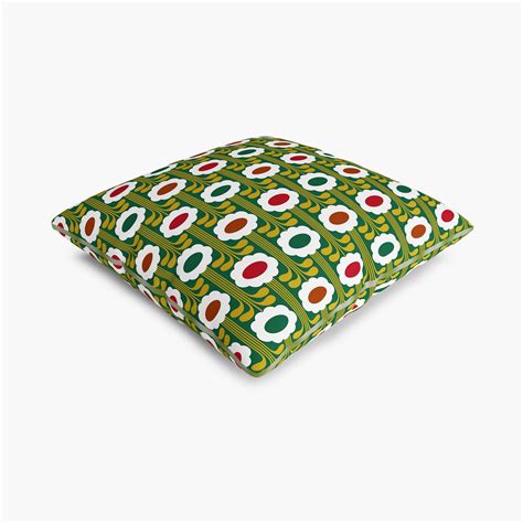 Buy Vegas Flora Green Printed Cushion Cover- Set of 5- 40 x 40 cm from ...