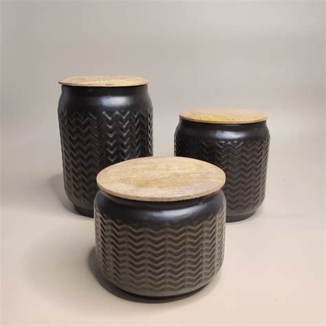 Set of 3 Airtight Storage Jars – Clay & Hearth