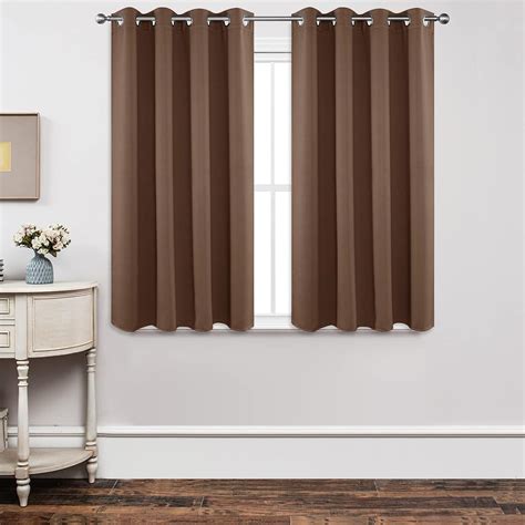 Amazon.com: Joydeco Blackout Curtains 54 Inch Length 2 Panels Set, Thermal Insulated Long ...