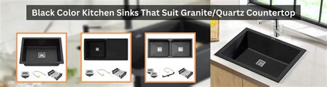 Black Color Kitchen Sinks That Suit Granite/Quartz Countertop – Ruhe