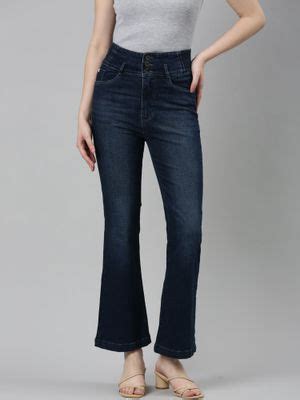 Buy SHOWOFF Womens High Rise Stretchable Regular Navy Blue Jeans Online