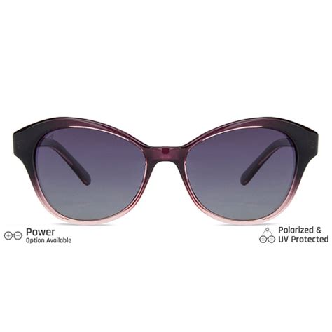 Buy Purple Transparent Blue Gradient Full Rim Cat Eye Vincent Chase ...