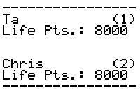 Yu-Gi-Oh Life Point Display Keeper - ticalc.org