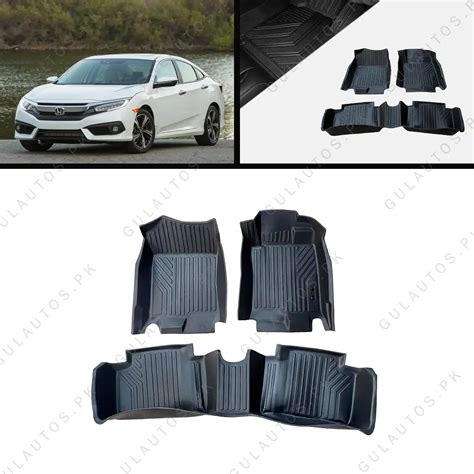 Honda Civic TPU Floor Mats Model 2017-2021 By Gul Autos
