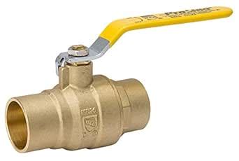 Mueller 107-853NL Solder No Lead Packing Gland Full Port 600-PSI Ball ...