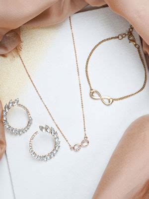 Buy Joker & Witch Blush Rose Gold Jewellery Set Online