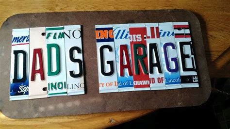 How to Make a Sign Using License Plates 的图像结果