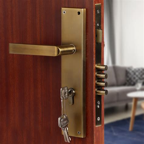 BLUE SPACE Premium 10 inch Cylinderical Mortise Door Lock Handle Set ...