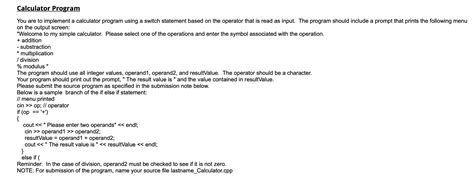 Image result for Simple Calculator Using Switch Statement