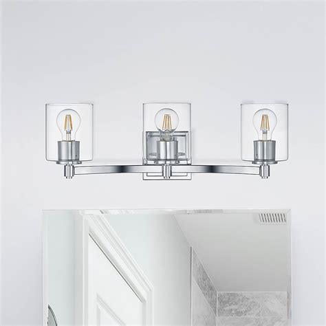 allen + roth Benton 24-in 3-Light Polished Chrome LED Transitional ...