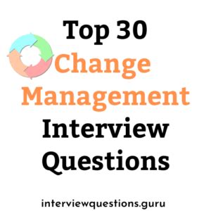 Image result for Interview Examples Change Management Methodology