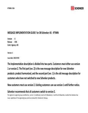 Fillable Online Message Implementation Guideline based on IFTMIN ...