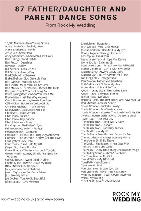 50 best father daughter wedding dance songs – Artofit