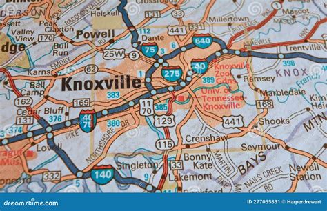 Mapa De Ciudades Y Pueblos De Knoxville-tennessee Antique Knoxville,
