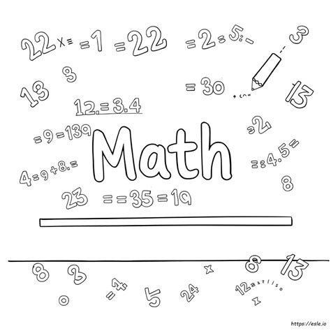 Image result for Math Coloring Pages