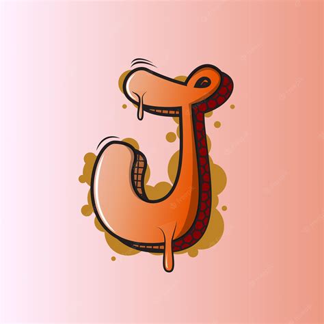 Premium Vector | Graffiti letter j premium vector illustration
