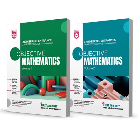 Combo of Objective Mathematics Vol. 1 & Vol. 2 | Engineering Entrances ...