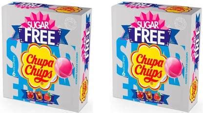 Chupa Chups Sugar Free Lollipops | Cherry, Cola, and Strawberry Flavor ...