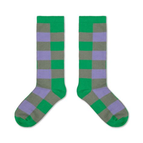 Repose 26SS 】 Kneesocks / jumping jade BB check | 世界の子供服 ピーカブーヤ