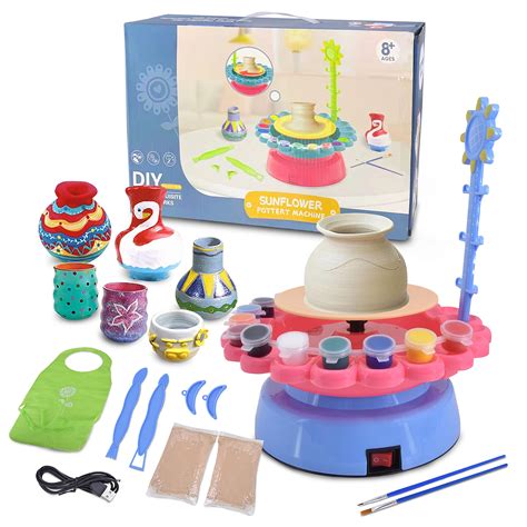 Buy Complete Pottery Wheel Set, Pottery Station for Beginner, Includes ...