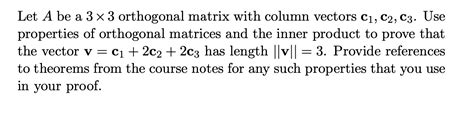 Image result for Orthogonal Matrix Example 3X3