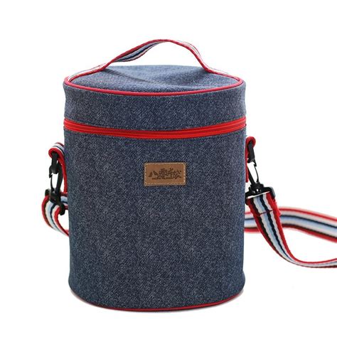 Rayhee Large Cylindrical Insulated Lunch Box Cooler Bag : Amazon.in ...