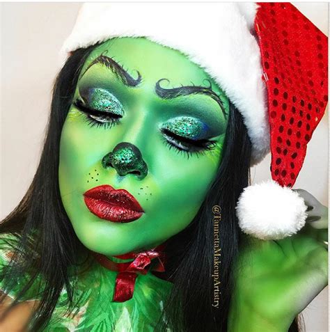 cute grinch makeup