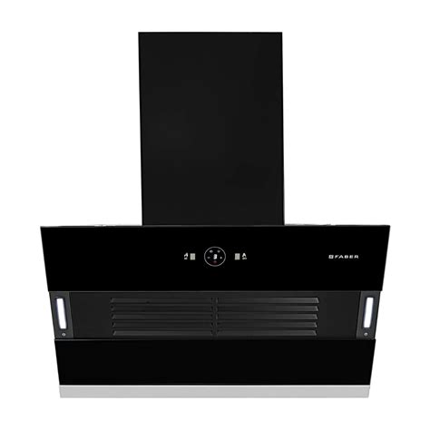 Faber 75 cm Wall Mounted Chimney HOOD VERTIGO FL SC AC BK 75 on Decure.in
