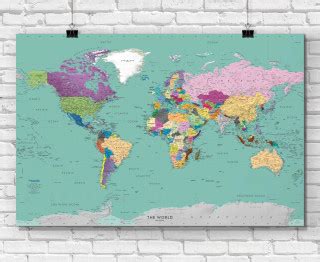 Best World Wall Map 的图像结果