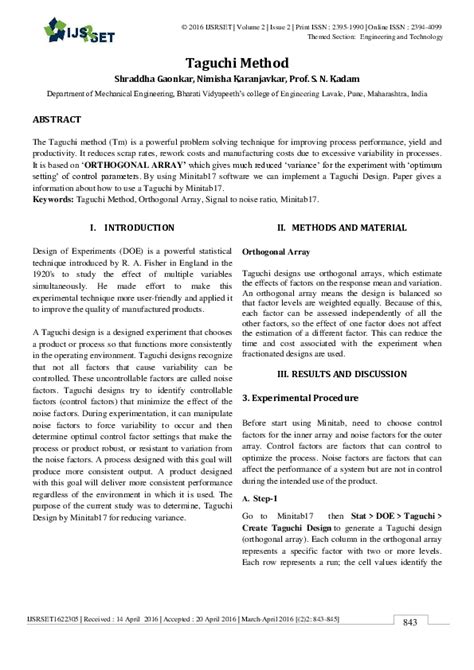Taguchi Method Examples 的图像结果