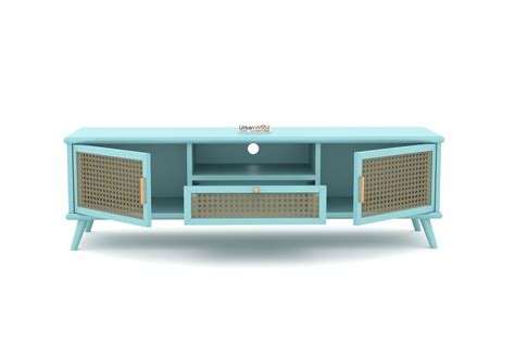 Buy Nebula TV Unit (Satin Blue) Online in India | UrbanWood