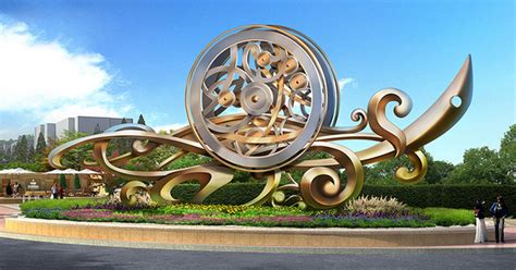城市美陈不锈钢雕塑知识——“加油站” - 惠州市纪元园林景观工程有限公司
