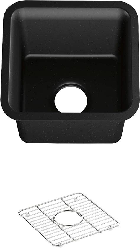 KOHLER 8223-CM1 Carin Neoroc Under mount Bar Sink, 15" x 15" x 9-1/2 ...