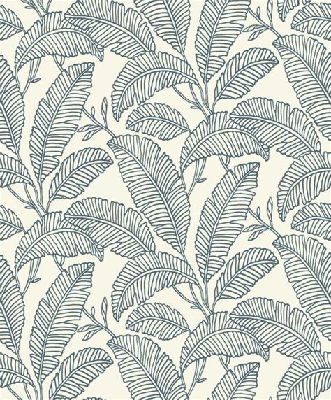 Botanical Outline (Navy on Cream) (A 66402) – Marshalls India