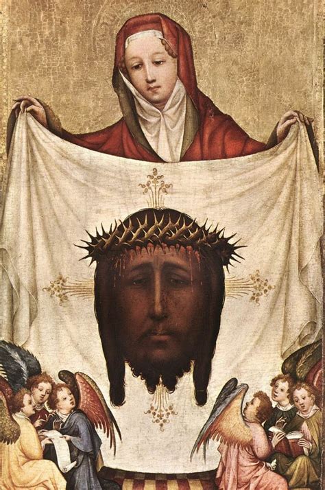 Gemälde Reproduktionen St. Veronica mit dem Heiligen Kerchief, 1420 von ...