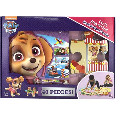 Paw Patrol Board Book and Floor Puzzle Play Set / 40 Pieces / For Ages ...