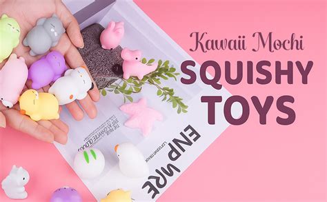 ANAB GI 5 Pcs Kawaii Mochi Squishy Toys Squishies Animal Cat Panda ...
