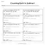 Image result for Counting Back to Subtract
