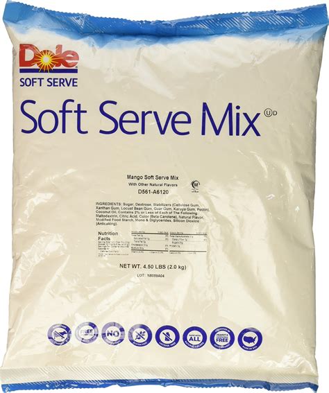 Amazon.com: Dole Soft Serve Mix, Mango, 4.75 Pound : Grocery & Gourmet Food