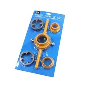 ATC Pipe Die Set NPT 1/2", 3/4", 1" Alloy Steel Thread Tapping Tool Kit ...